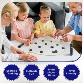 Magnetic Chess Game - 2025 New Magnet Game with String and Sponge, Fun Table Top Magnet Chess Game, Family Gatherings Board Games Gifts for Kids Party and Adults