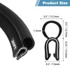 DGSL Car Door Seal Strip, Door Weather Stripping with Top