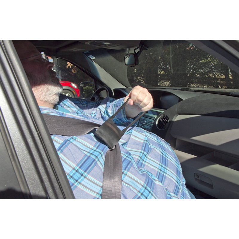 2-Pack Seat Belt Handle Easy Reach Black