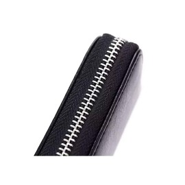 NITIUMI Men's Smart Key Case, Car Key Case, Luxury, Heavy Feel, Simple, Genuine Leather, 6 Rungs, Convenient Carapina Included, Card Key Storage (Black), Black