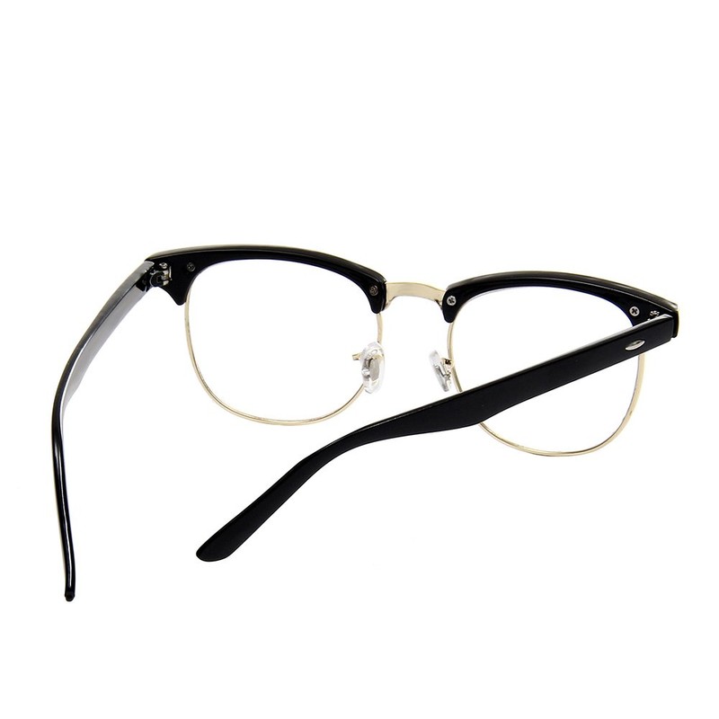 Shiratori New Vintage Fashion Half Frame Semi-Rimless Clear Lens Glasses