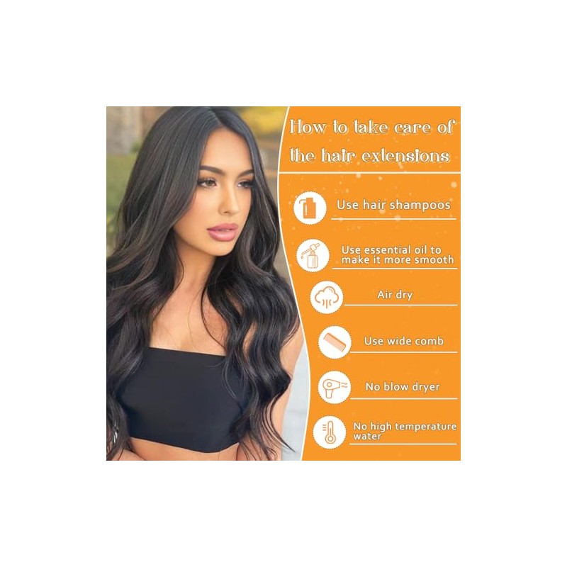 YDDM Extensiones De Cabello Humano Con Cinta Adhesiva, 24", 20