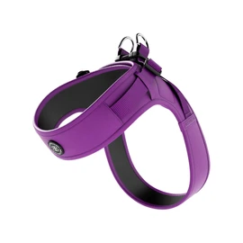 BullyBillows Boomerang Harness, Non-Restrictive, Lightweight, Easy to Put on and Take Off, High Quality Dog Harness with Velcro Fastening Purple