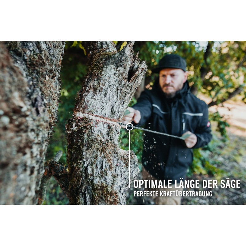 WANDERFALKE® Survival Carbon Steel Hand Chainsaw with Belt Bag for