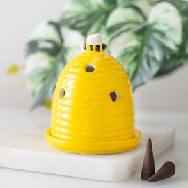 Beehive Ceramic Incense Holder: Charming Decor & Sensory Experience - Functional Artistry for Any Space - Thoughtful Bee-Inspired Gift - Versatile Decor Accent