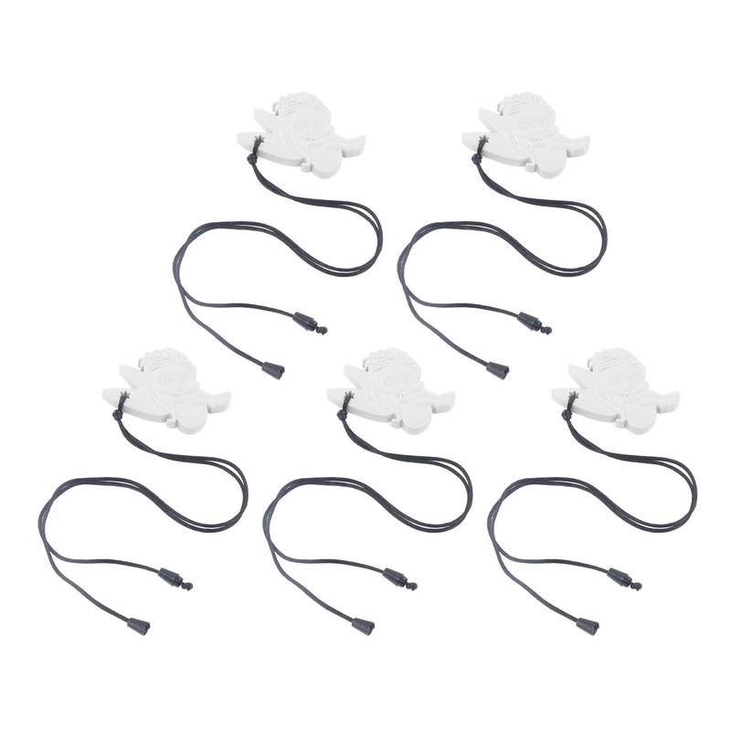 5Pcs Chew Necklace Food Grade Silicone Chewing Pendant for Toddlers