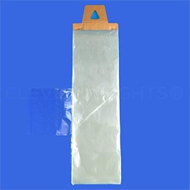 CleverDelights Newspaper Bags - 6" x 19" - 1000 Pack - 0.8 Mil - Clear Flat Plastic Bags