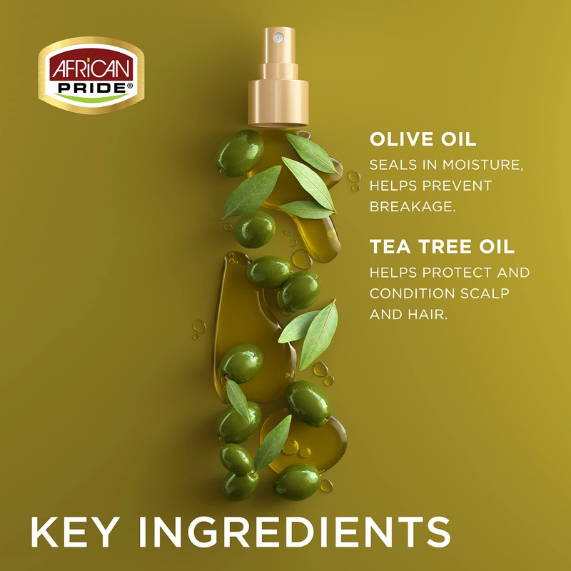 African Pride Olive Miracle Anti-Breakage Maximum Strengthening Growth Oil 237