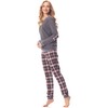 Merry Style MS10-168 Women’s Pyjamas - Dark melange Burgundy, size: