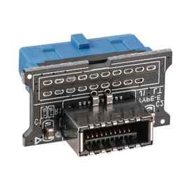 ieron USB 3.0 Front Mounted 19 Pin to 3.2 Type-C Front Mounted 9 Pin to Type E 20 Pin Adapter Front Plate Adapter Support Systems - WINXP/7/8/10 32/64BIT/Mac/Linux