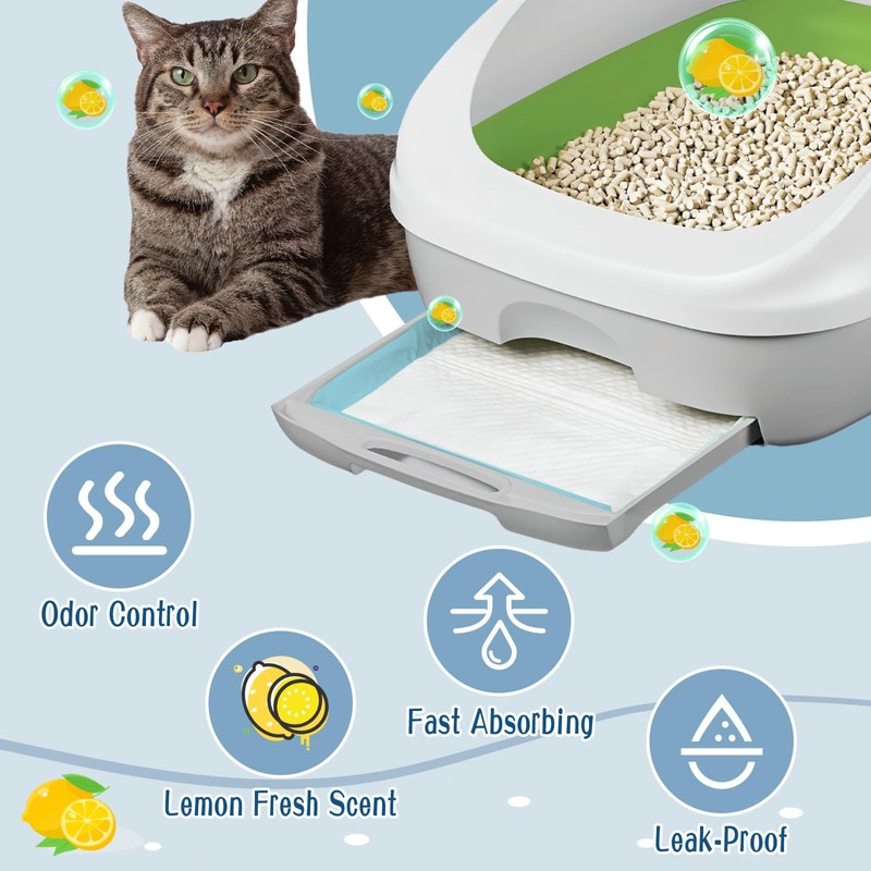 Cat Pee Pad for Breeze Systems,100 Count Super Absorbent Leak-Proof