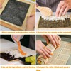 Fizzix 2 PCS Bamboo Sushi Mat Set, Traditional Rolling Mats