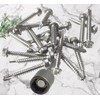 Pack of 20 Self-Drilling Stainless Steel Screws Bolts with Hex