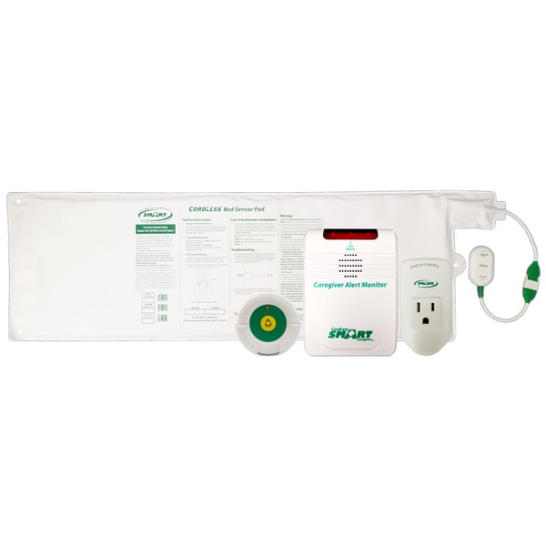 Smart Caregiver Light Outlet with Cordless Bed Sensor Pad and