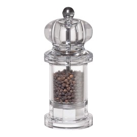 Küchenprofi Classic Mini Pepper Grinder Mill, 5.5-Inch, Clear Acrylic