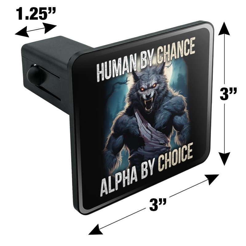 Graphics & More Werewolf Alpha Tow Trailer Hitch Cover Plug