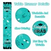 Graduation Table Runner Teal Graduation Table Cover Congrat Grad Class