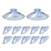 HE ZHI LONG Suction Cups for Glass Surfaces, 12 Pack,