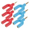 CIYODO 6pcs u Shape Headphone Splitter Adapter to Aux y