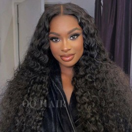 OQ HAIR 9x6 M-Cap Water Wave Wear Go Glueless Wig Human Hair Pre Plucked Pre Cut 180% Density HD Lace Glueless Wig Pre Bleached Tiny Knots Human Hair Wigs For Women 24 Inch