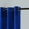 ELKCA Luxury Royal Blue Velvet Window Curtain for Living Room,Grommet