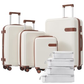 TREATLIFE HOME 4 Piece Luggage Set for Stress-Free Travel, Lightweight with Packing Cubes, Perfectly Sized for Your Adventures