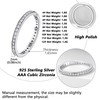 Silvora Silver Rings for Women 925 Thin Anniversary Bands Couple