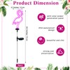 Retisee 6 Pcs Flamingo Solar Stake Lights Pink Flamingo Outdoor