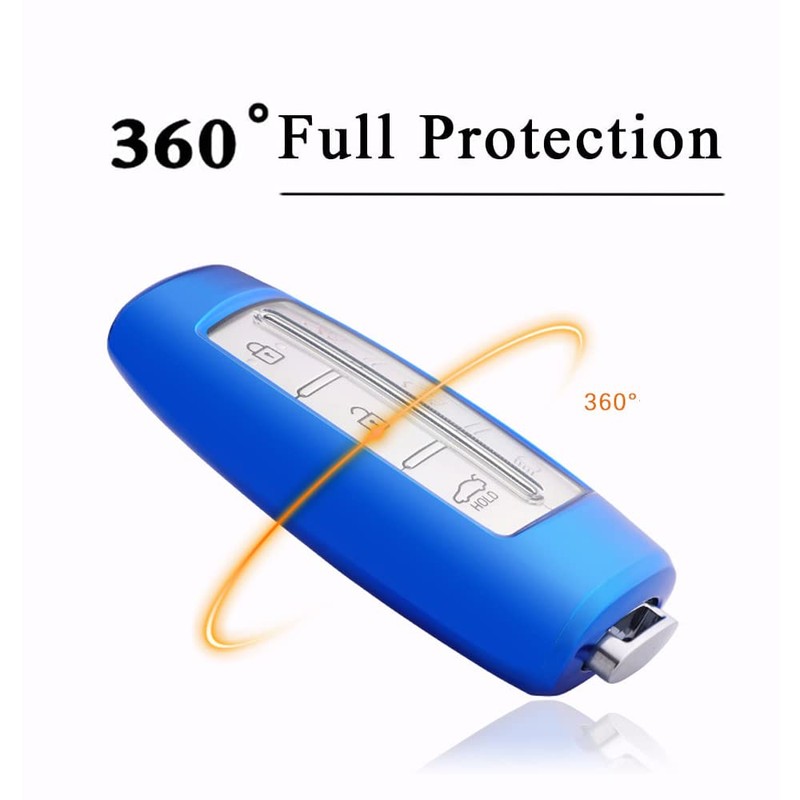 HIBEYO Key Case Cover Compatible with Hyundai Genesis GV80 GV90