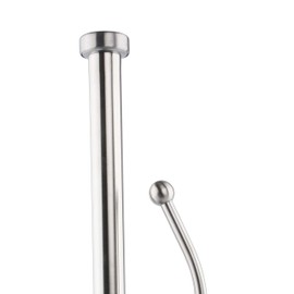 High Tension Arm Kitchen Roll Holder, Brushed Steel Kitchen Roll Holder Made of Stainless Steel (Standing) - Sturdy and Durable Paper Roll Holder