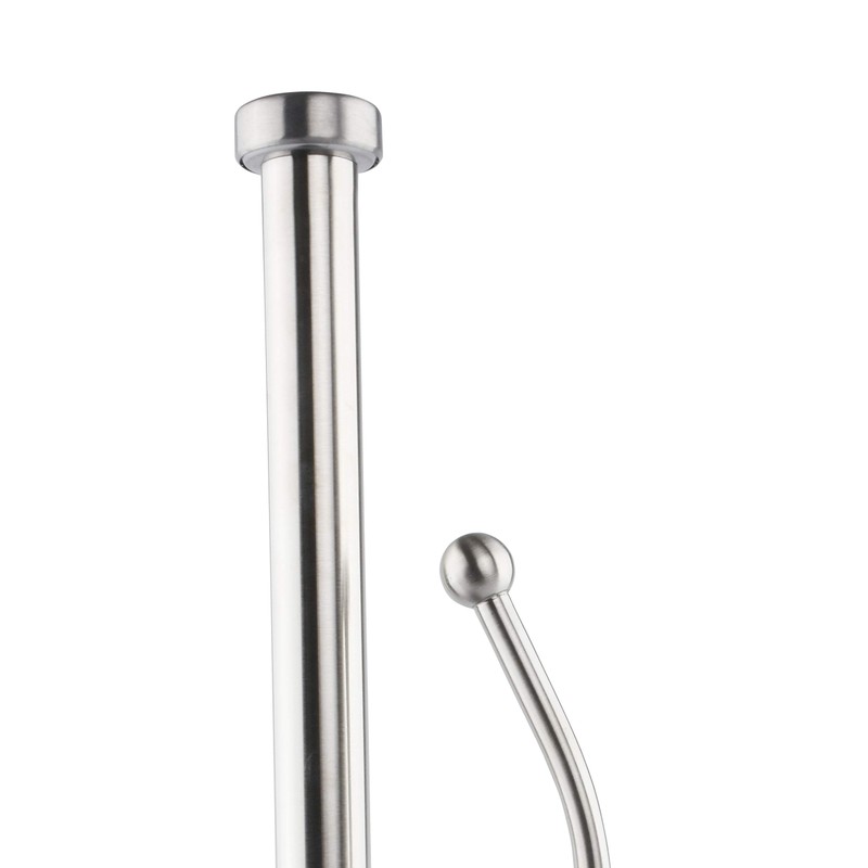 High Tension Arm Kitchen Roll Holder, Brushed Steel Kitchen Roll