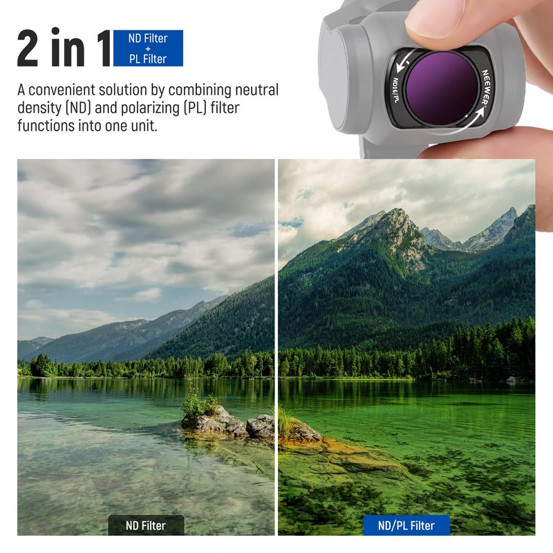 NEEWER 14 Pack Magnetic ND Filter Set + 2X Cleaning