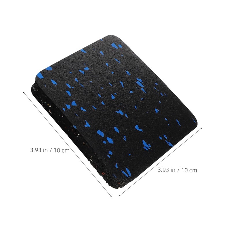 KOMBIUDA 4pcs Vibration Mat for Treadmill Soundproof Floor Pad Non-Slip