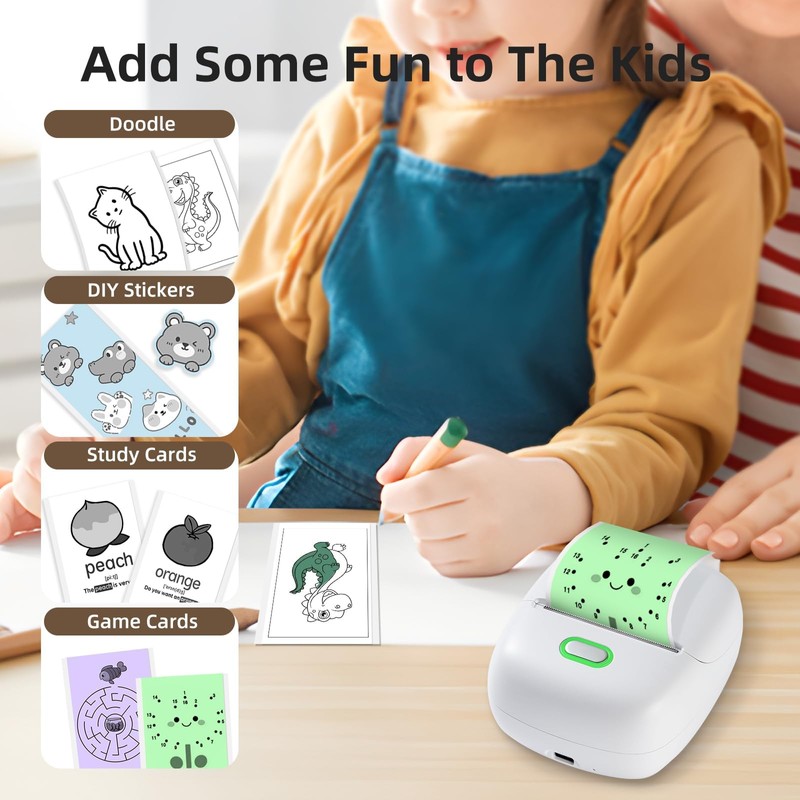 ORGSTA Sticker Printer Mini Printer S002 PrintPods Bluetooth Portable Sticker