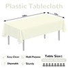 CC-SLZP 3 Pack Plastic Table Cloth Rectangle 54 x 108