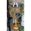 Ebros Ancient Egyptian Wine Goblet In Golden Hieroglyphic Design With