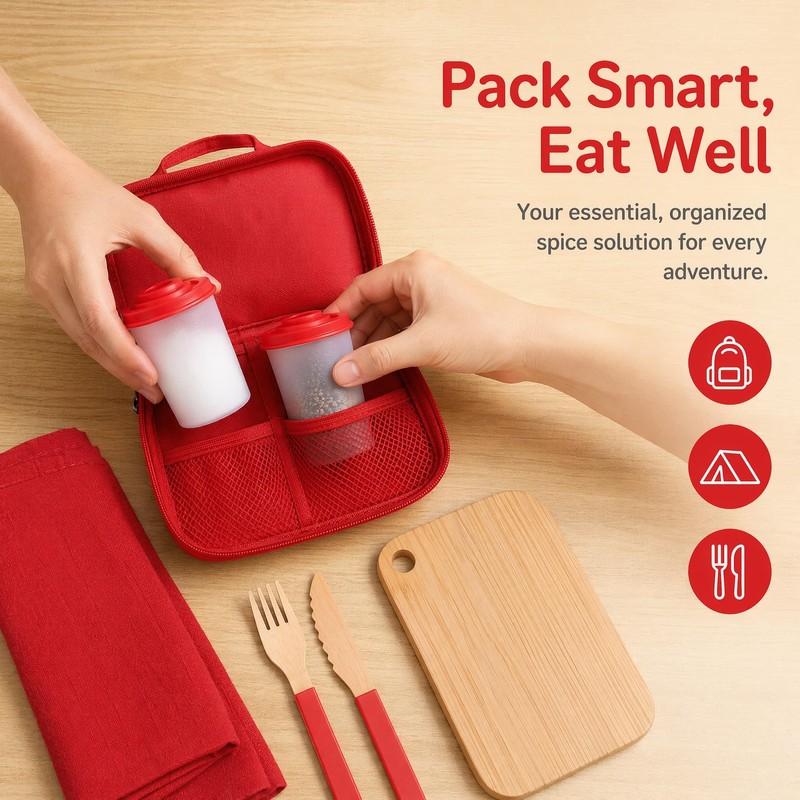 2Pcs Plastic Salt and Pepper Shakers Moisture Proof Spice Dispenser