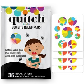 Quitch - Parche para aliviar la picazón de mosquitos, tratamiento de picadura de insectos después de la mordedura, alternativa de crema antipicazón, alivio de la picadura de insectos, crucero, viajes