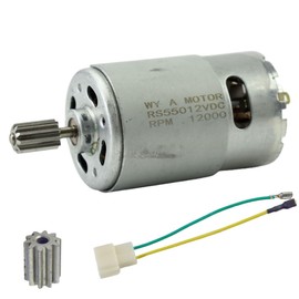 CHANCS Drive Motor 550 12V DC 12000RPM Electric Car Motor Repair Parts for Children Electric Cars