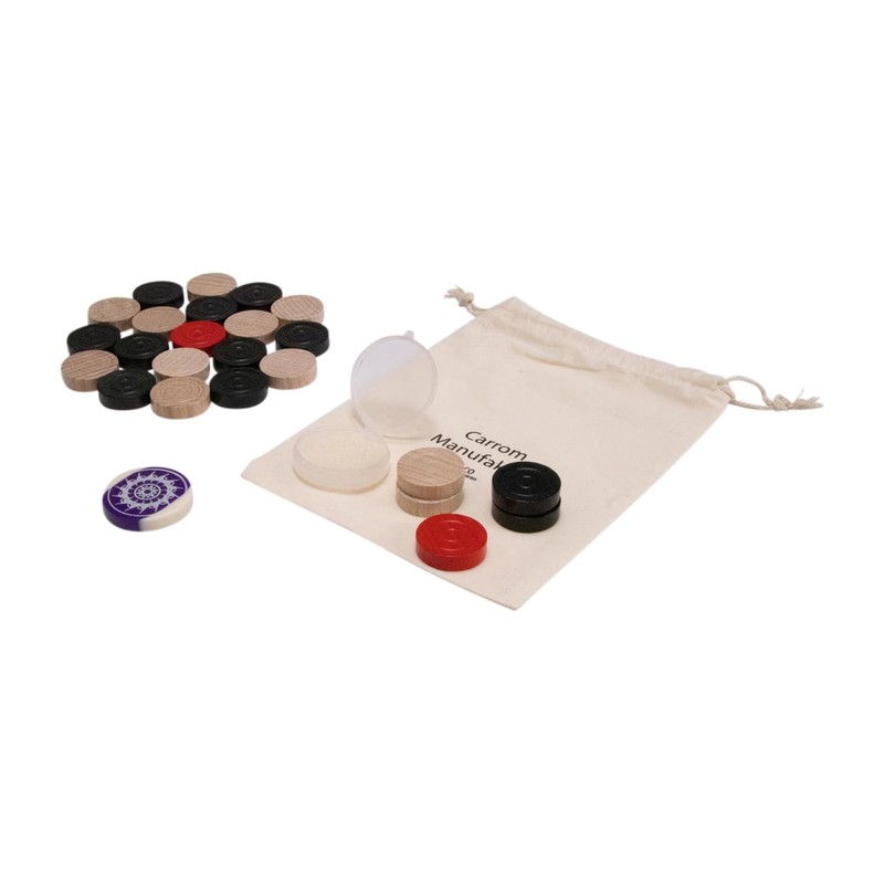 GICO Carrom 2104 Complete Set by Carrom Manufaktur, Tournament Extra
