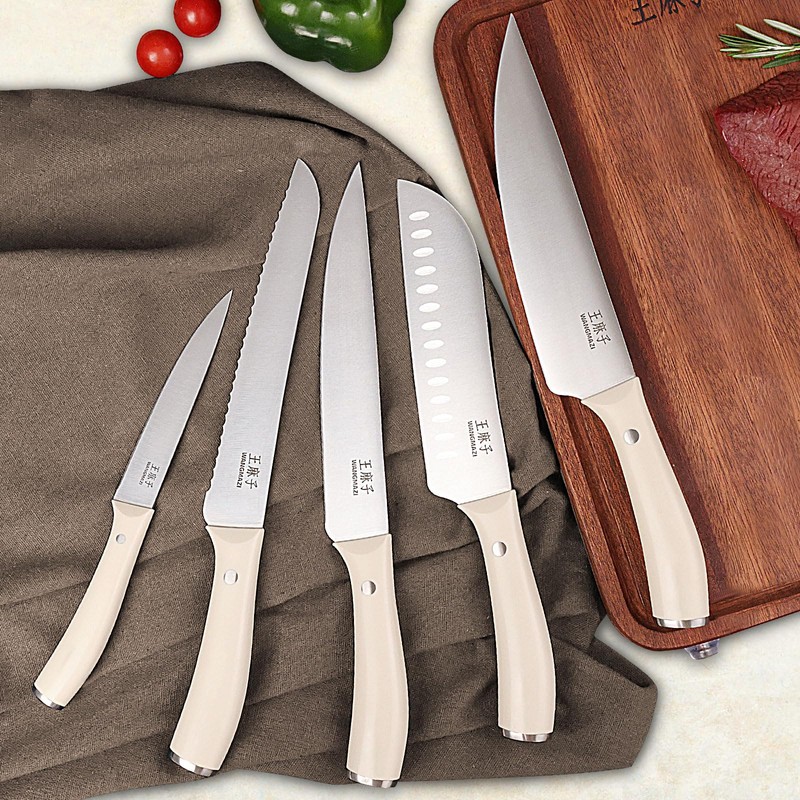 WANGMAZI Professional Kitchen Knife Set, Chef Knife Block Set German