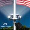 Gakigond Flag Pole Light Solar Powered，12000mAh，5-in-1Brightest LED Flagpole Lights for