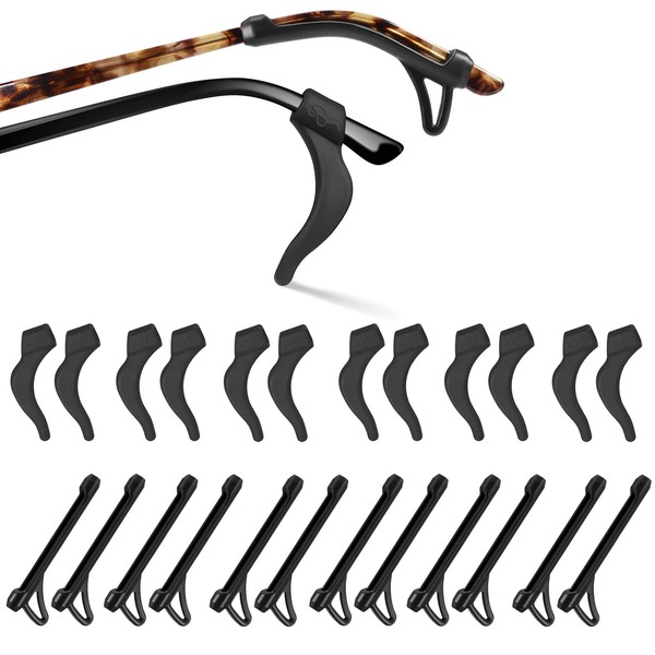 SMARTTOP Glassses Ear Holder Sleeve, Anti-slip eyeglasses ear hook, Silicone Temple Tips for Sunglasses, Eyewear and Reading