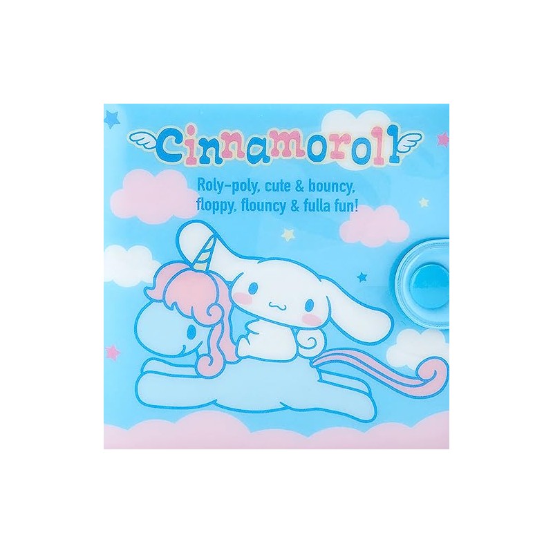 Sanrio Cartera de vinilo, Blue, 9cm x 9cm x 1.5cm,