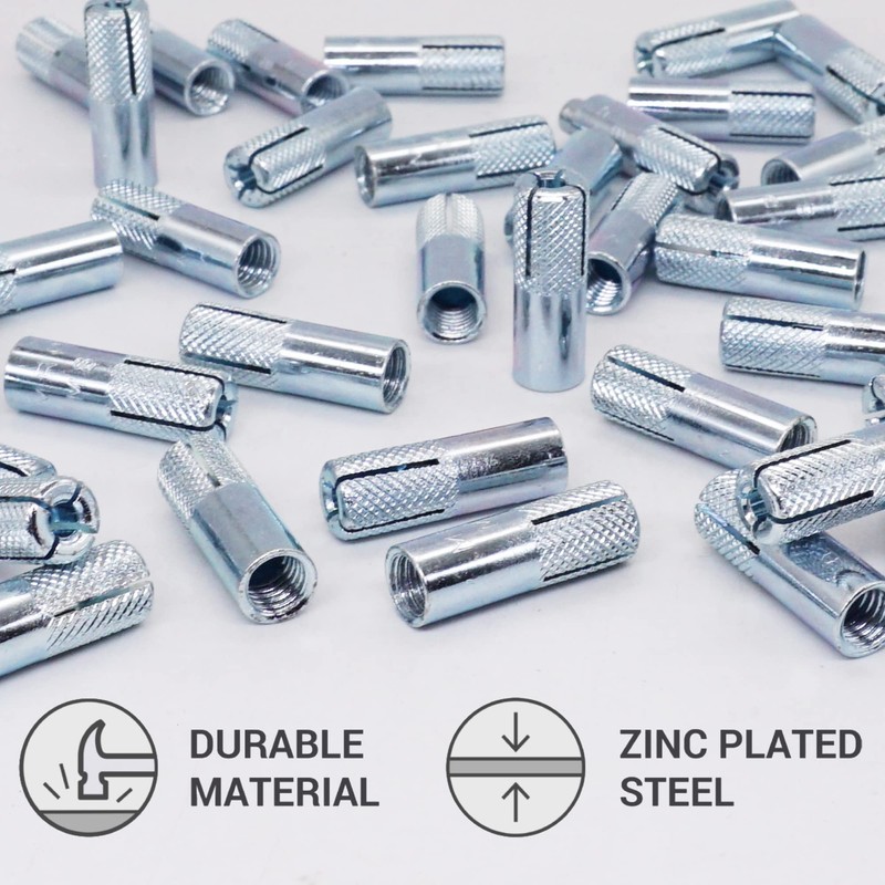 SKIR'CO Knurled Drip Anchors M8 x 30 mm, Expansion Bolt