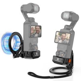 K&F Concept osmo Pocket3 Accessories, Multi-functional Magnetic Mount, Multi-Angle Adjustable, Magsafe, Expansion Port, Compatible with DSLR/Smartphone Accessories