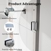 Alise Glass Shelf Brackets 2Pcs, Adjustable Shower Glass Clamps, Heavy