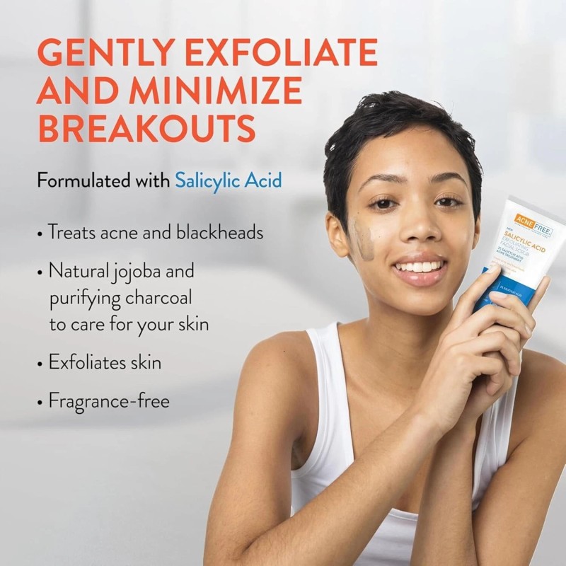 AcneFree Blackhead Removing Exfoliating Face Scrub 5 Ounce - Pack