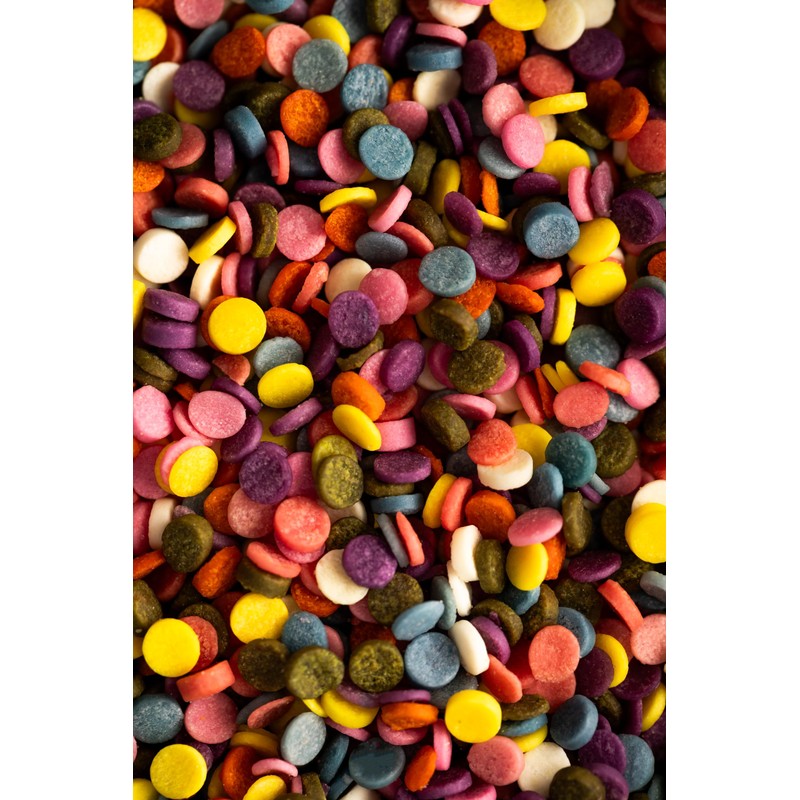 India Tree Nature's Colors Natural Rainbow Confetti Cake Decorations, 2.3
