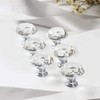 JIIDAA 6 PCS Cabinet Knobs with 2 Sizes Screws, 30mm